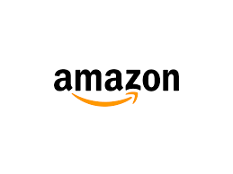 The amazon logo is on a white background.