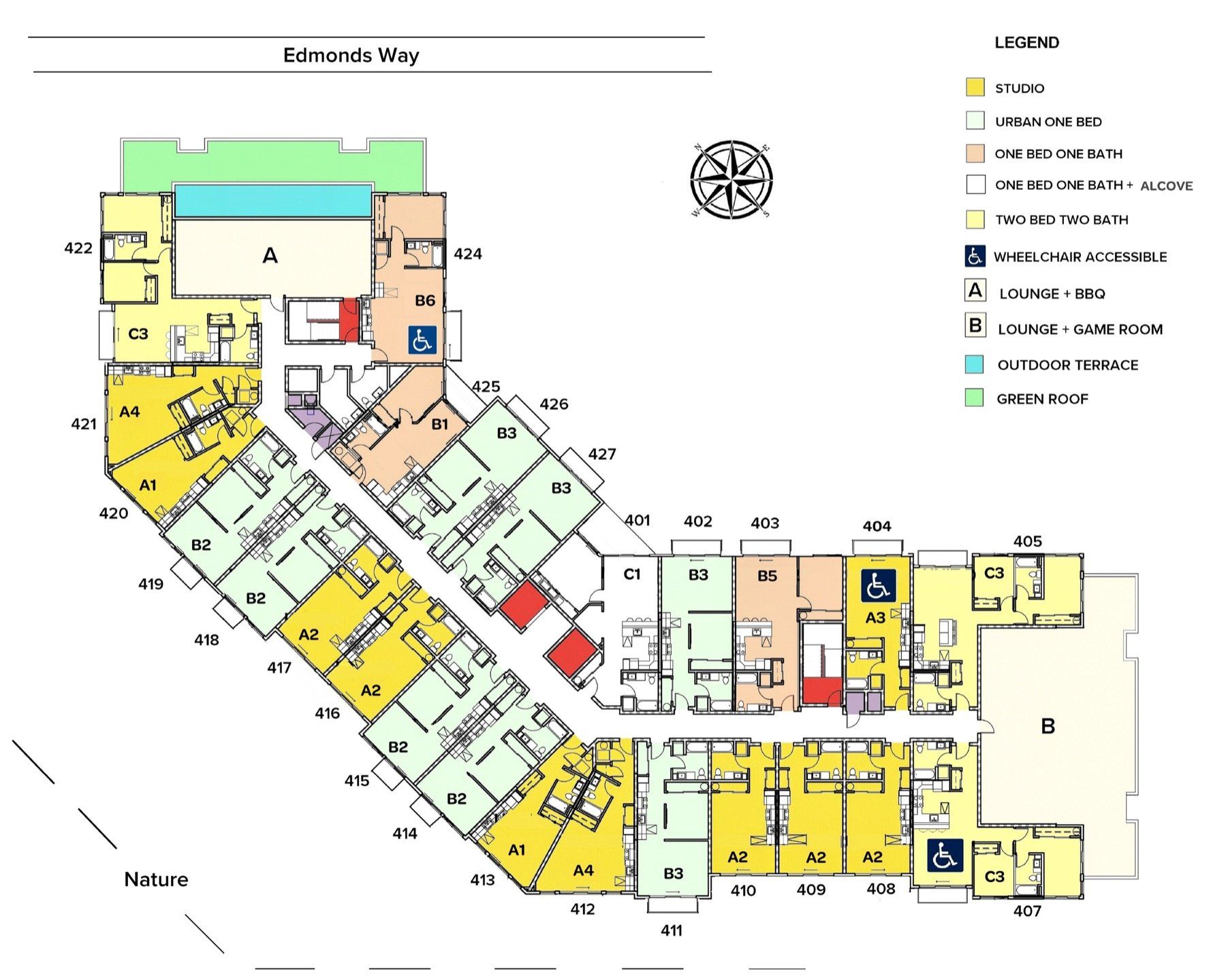 4th Floor Sitemap
