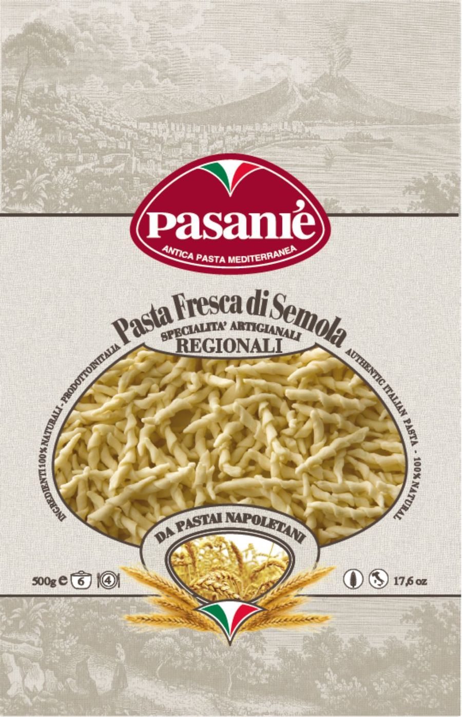 confezione di pasta fresca di semola artigianale