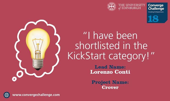 Crover selected for Converge challenge