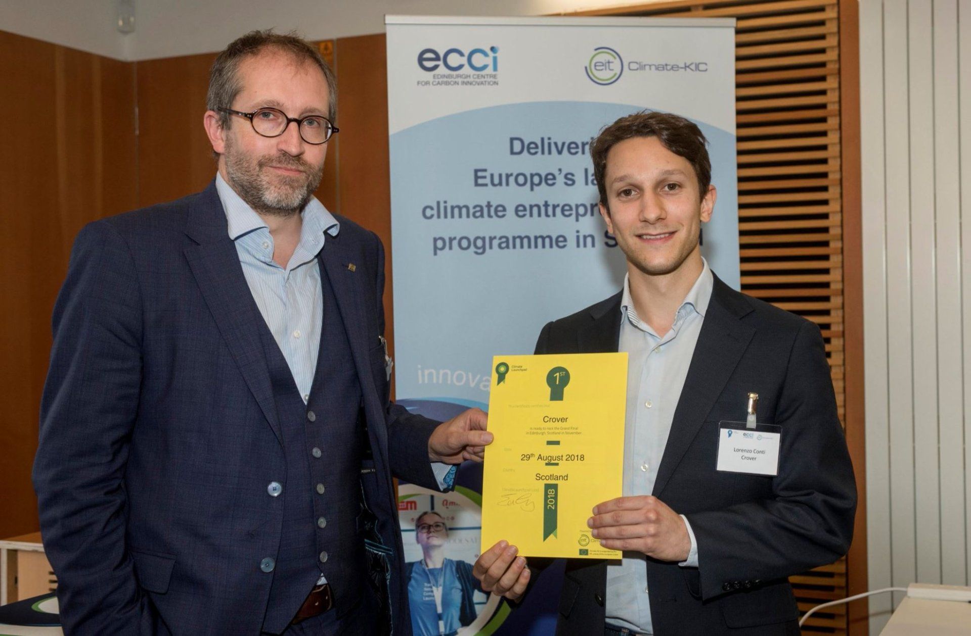 Crover receives green boost to world stage