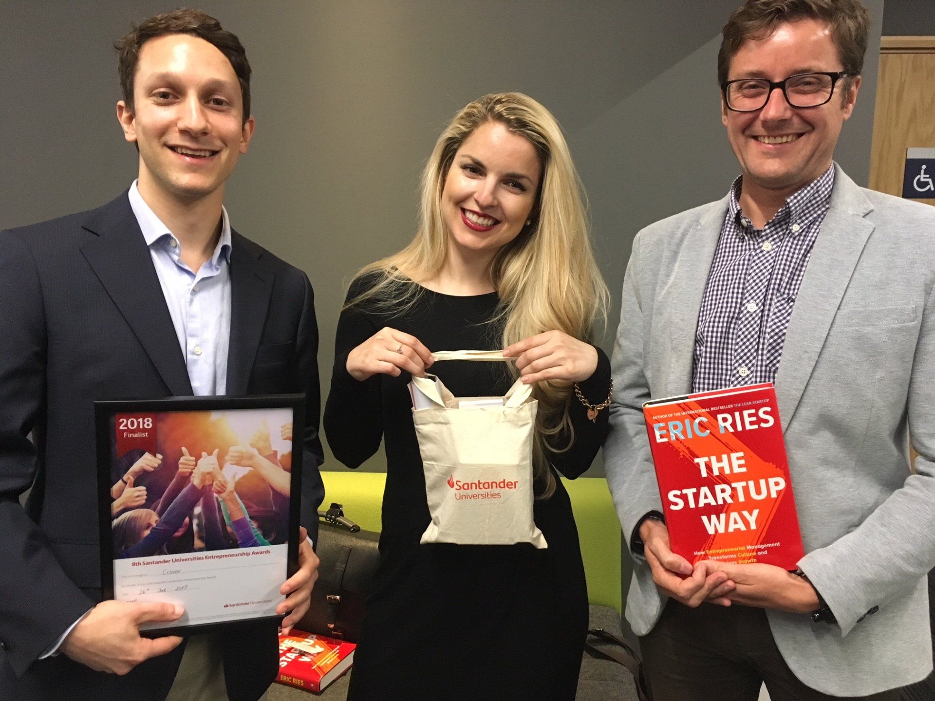 Crover is Santander Universities startup competition people's choice
