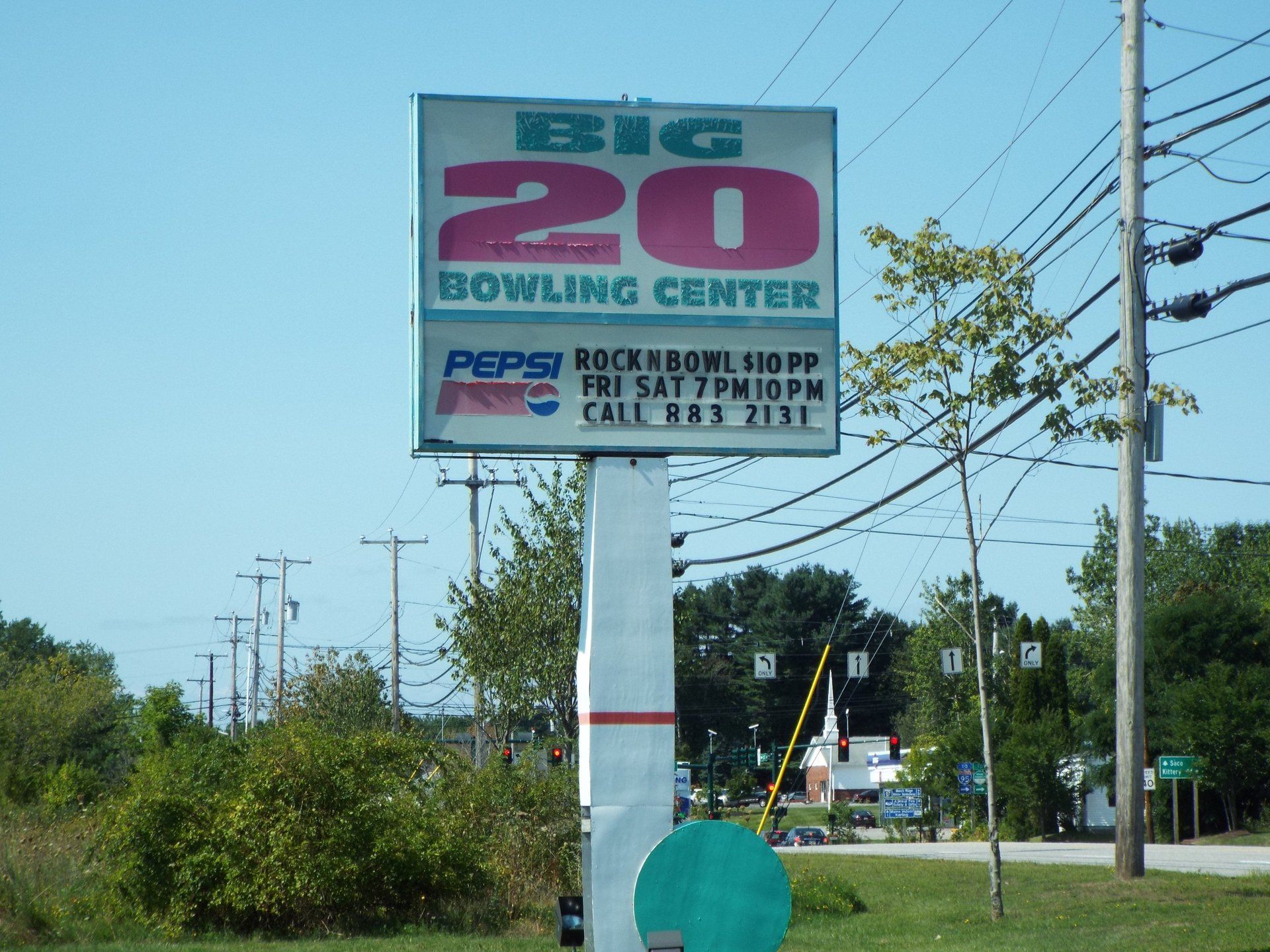 Sign out front
