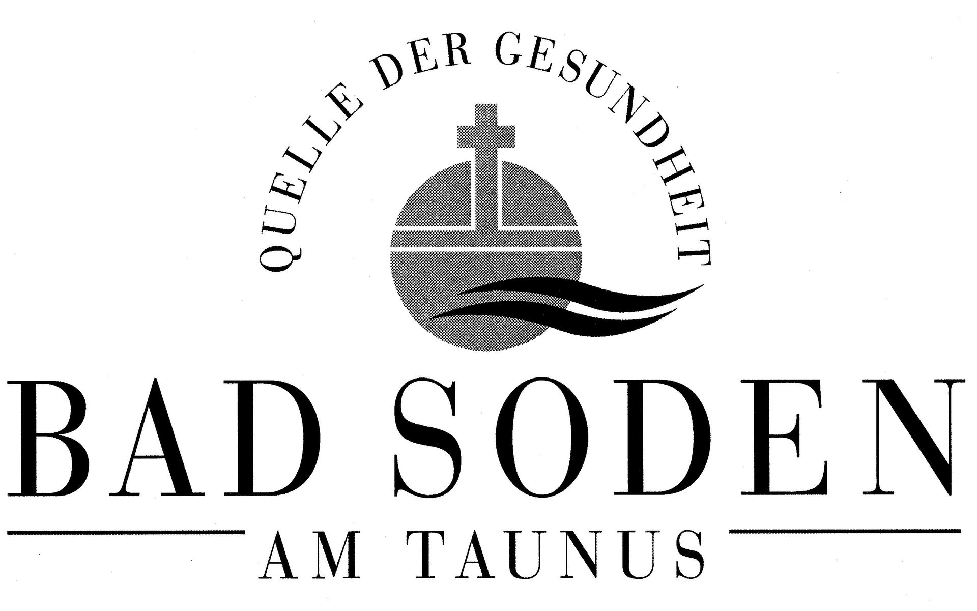 Ein schwarz-weißes Logo für Bad Soden am Taunus