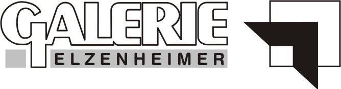 Ein schwarz-weißes Logo für die Galerie Elzenheimer