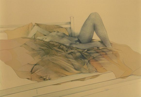 Bruno Bruni - Akt im Bett