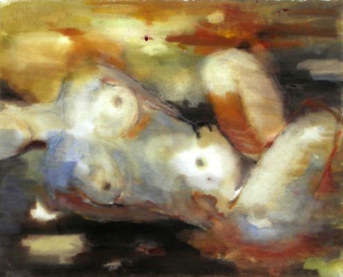 Susanne Nielsen - Frauenakt sitzend