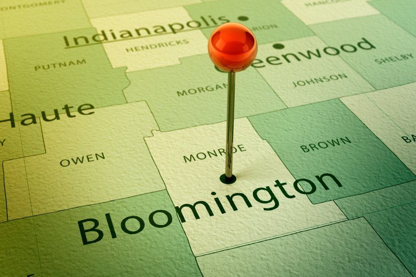 Map of Bloomington