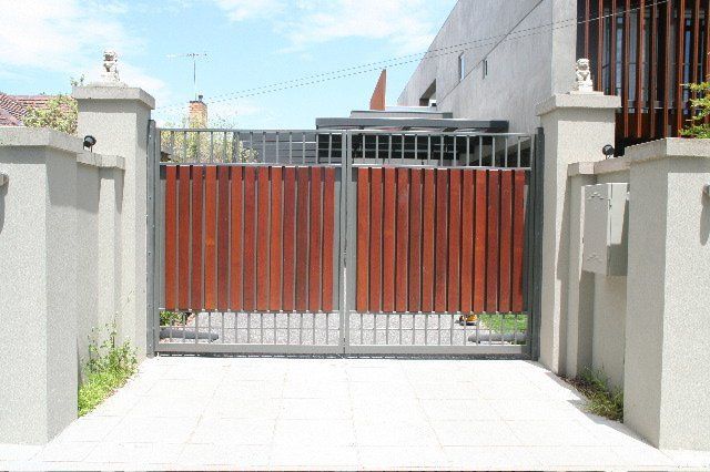 metal and timber gate