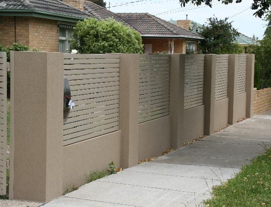 fence along walkway