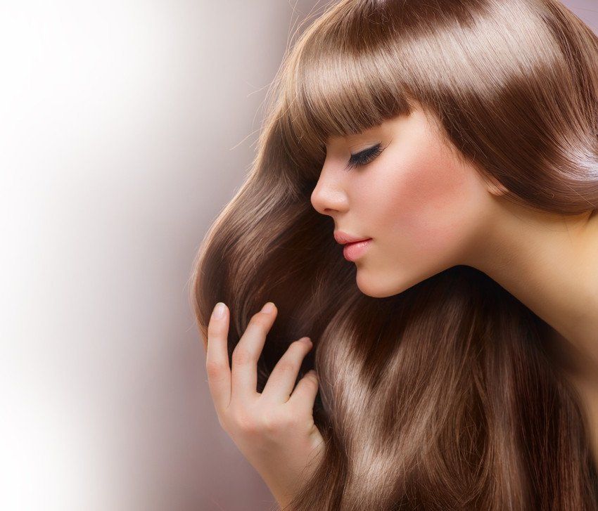 a lady with beautiful hair