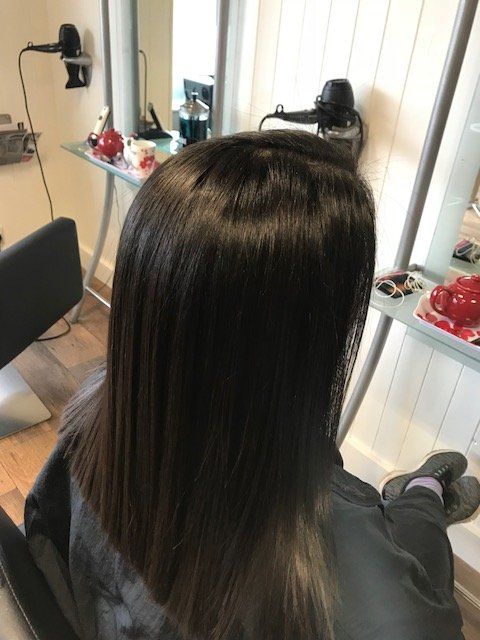 black hair