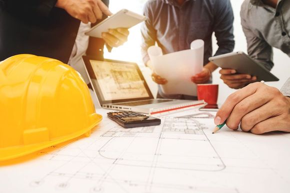 construction plan being discussed