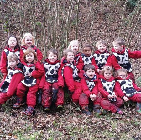 children on a farm visit