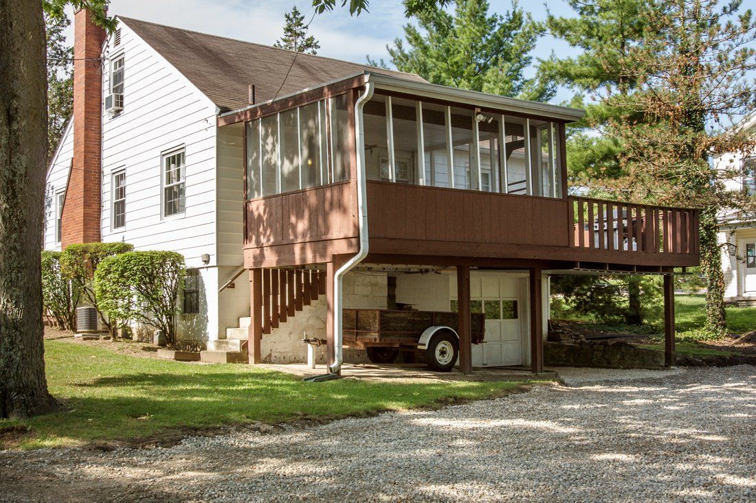 back deck on student rental house