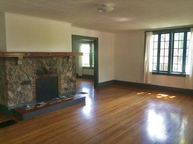 living room of student rental