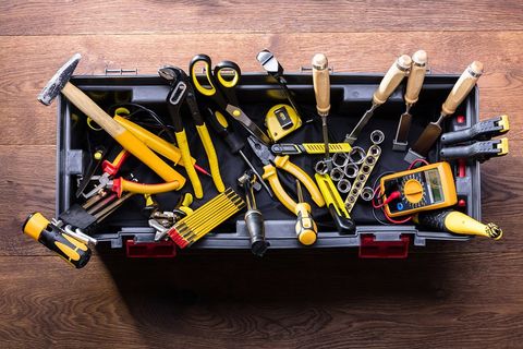 Plastic Black Container with Many Tools — Miami, FL — Budget Ace Paint & Hardware