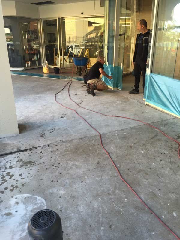 new interior concrete flooring