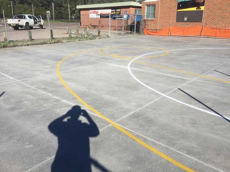 new basketball cour