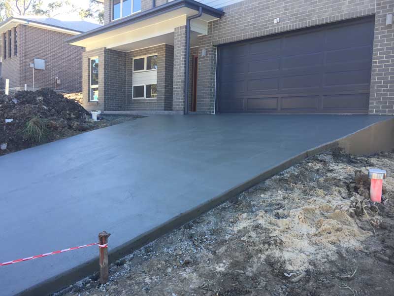 new concrete driveway