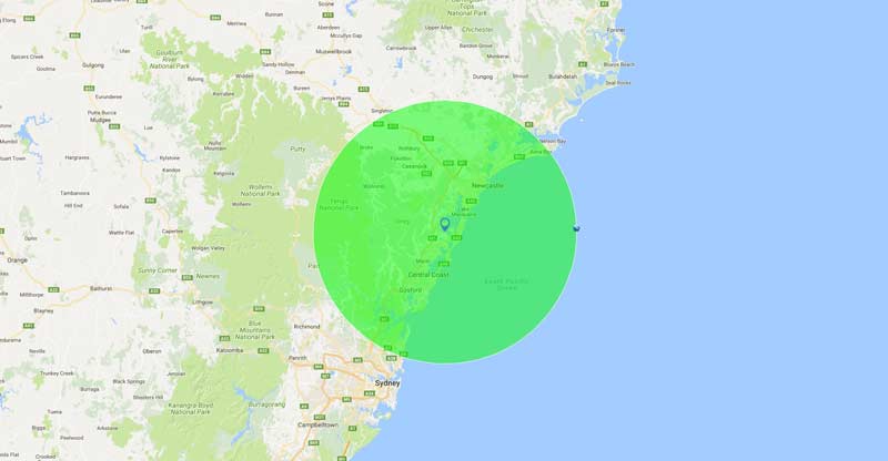 Map of service area for t and t coastal concreting map of service area for t and t coastal concreting
