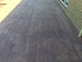 New wood patio new wood patio