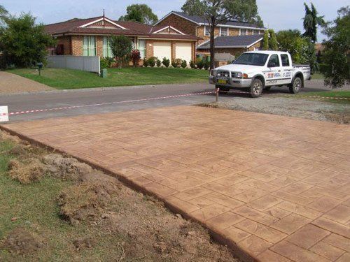 Stamped concrete stamped concrete