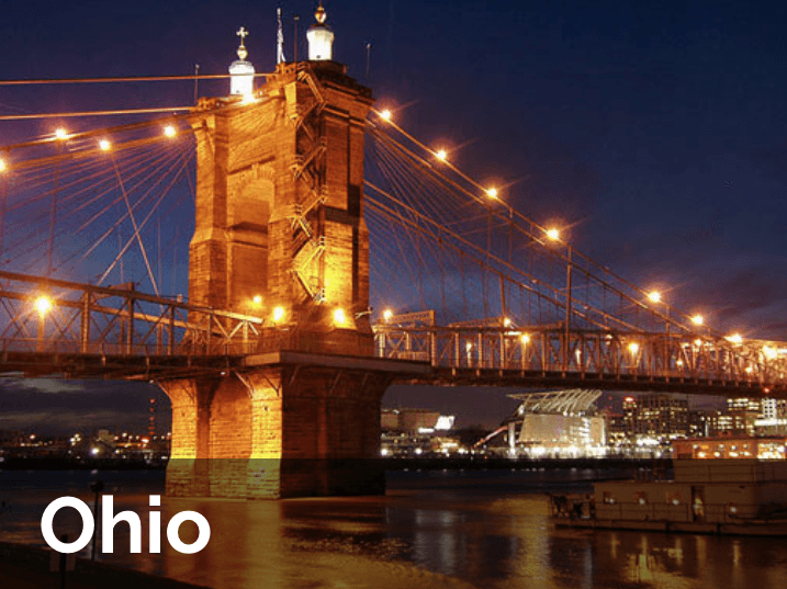 Cincinnati Roebling Bridge Across the Ohio River Cincinnati Roebling Bridge Across the Ohio River