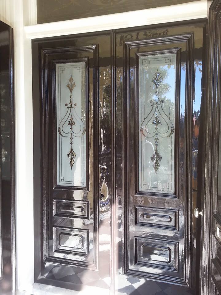 Damaged Shiny Door — Pooler, GA — Holcombe Painting & Wallcovering