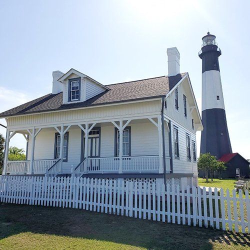 House with White Fence — Pooler, GA — Holcombe Painting & Wallcovering