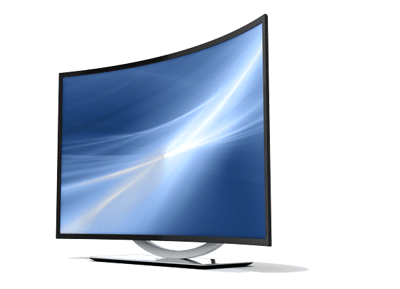 curved tv icon