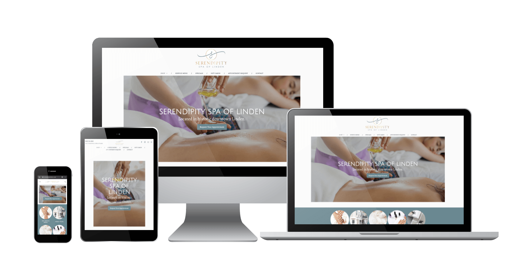 New - Responsive Website - Serendipity Spa of Linden