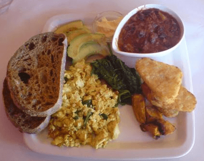 delicious vegan brunch out in Newtown 