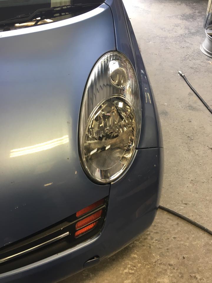 headlight plastic repair after