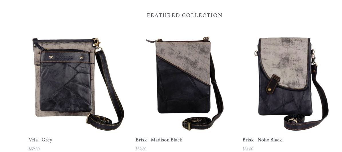 Vaan & Co Upcycled leather bags