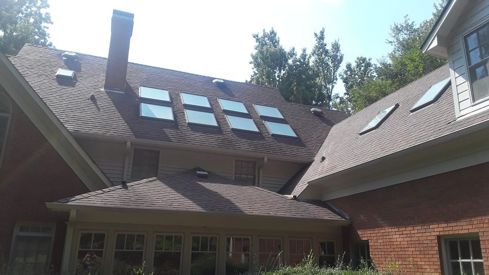 Residential House with A Lot of Installed Skylight — LaGrange, GA — Ricky Smith Roofing Inc