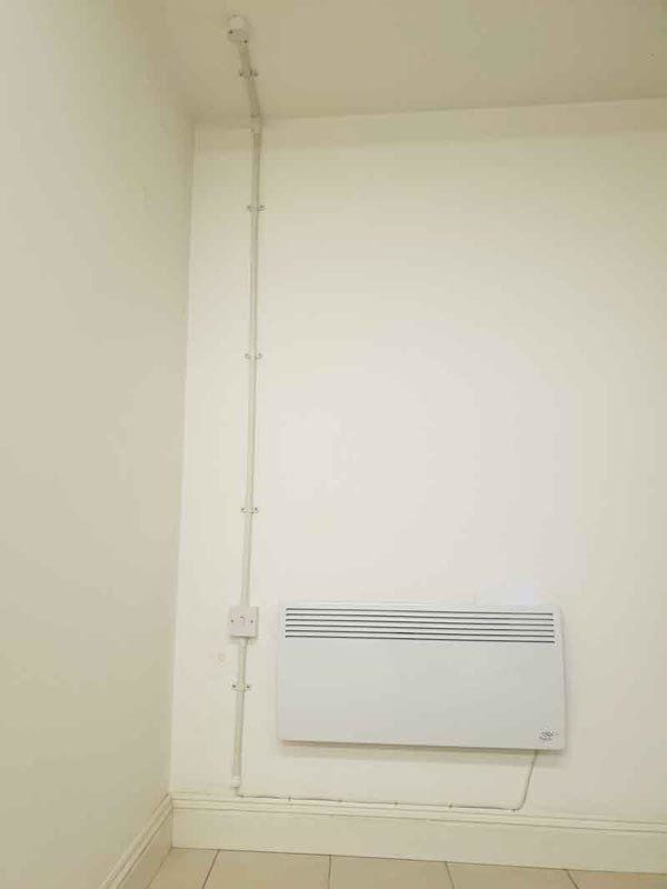 electric heater fitted by electrical contractors