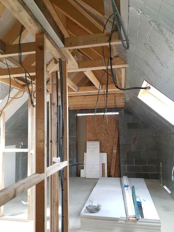 cable installation in progress expertly 786 Electricals