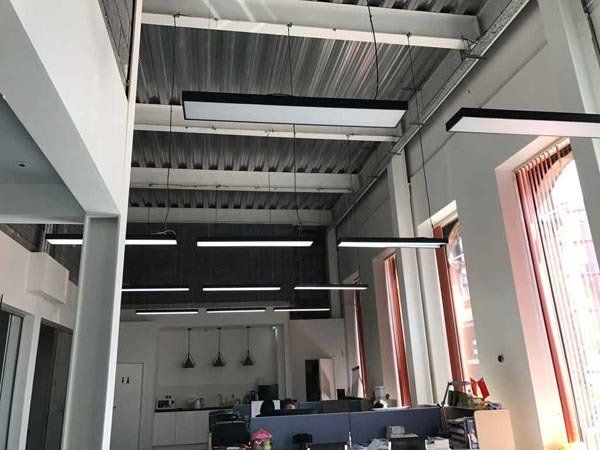 LED Lights office in Leicester city centre electrician