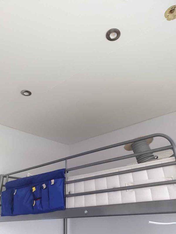 bedroom lights installed by electrician