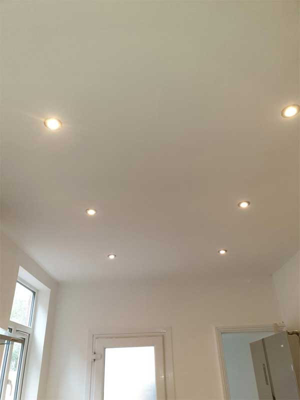 warm white LED lights electrician