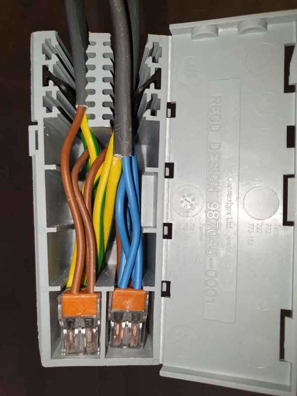 Electricians making maintenance free connections