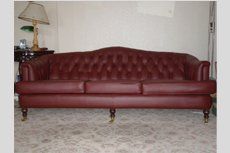 maroon sofa