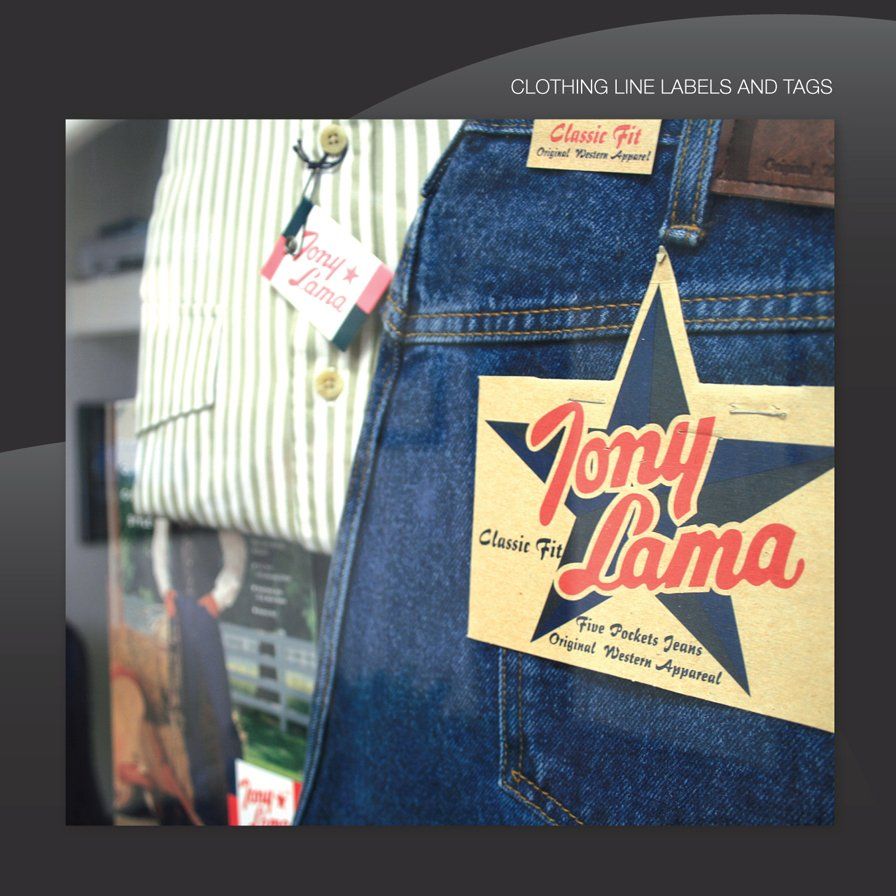 clothing line, label printing