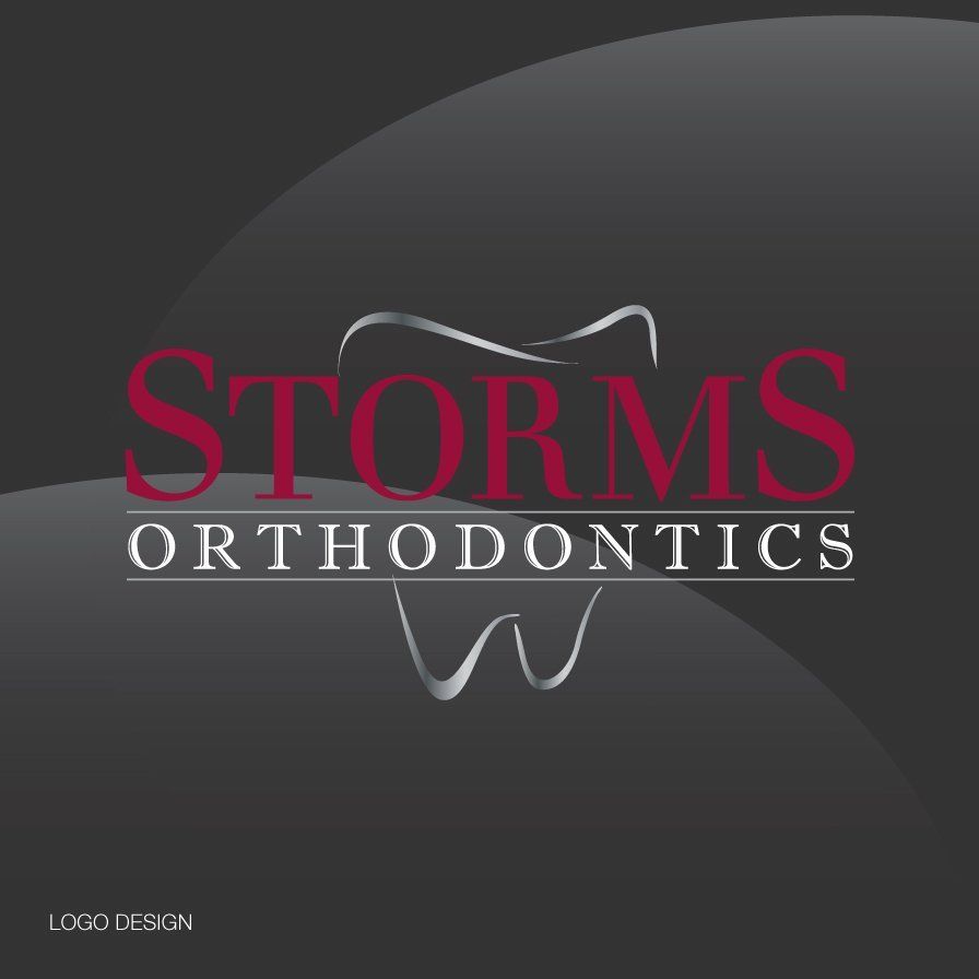 logo design, logo recreation, branding, storms orthodontics