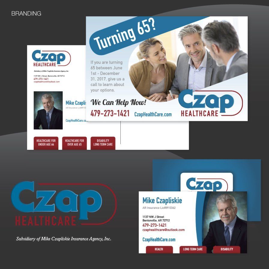 postcard design, print, mail, czap healthcare
