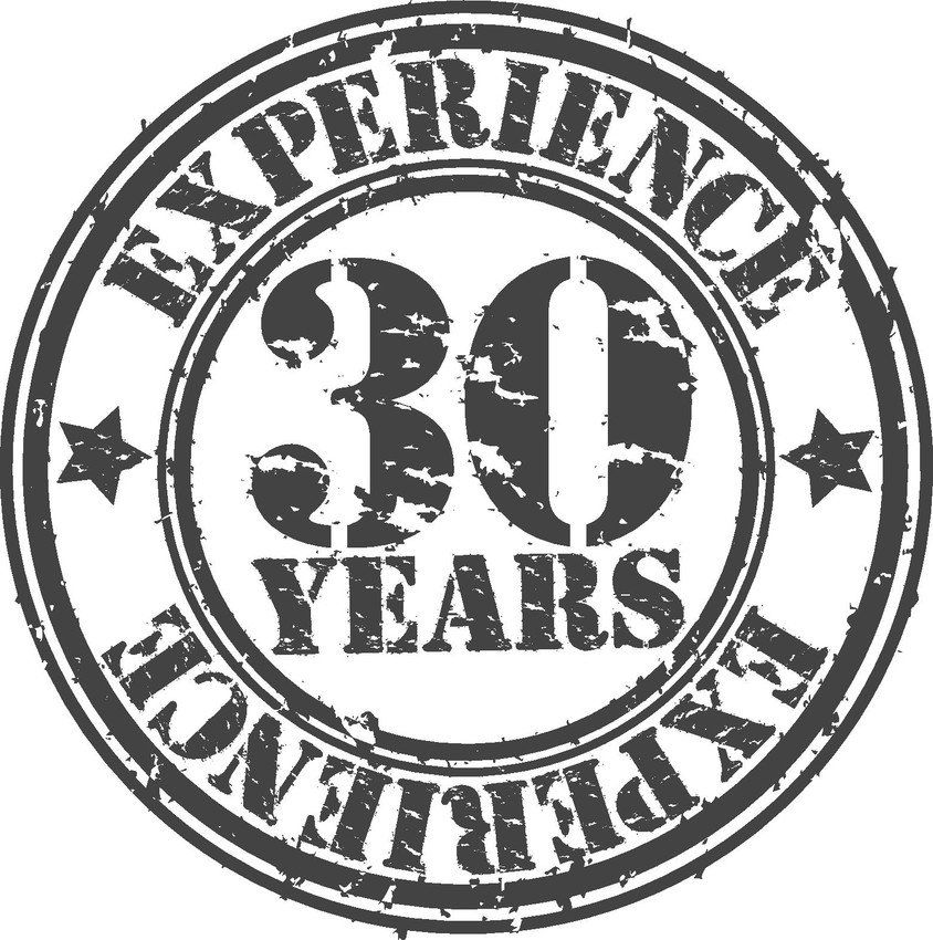 Over 30 years' experience