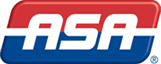 ASA logo in red and white on a blue background