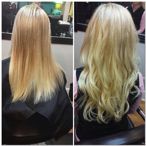 Blonde Hair Extensions at our Hair Salon