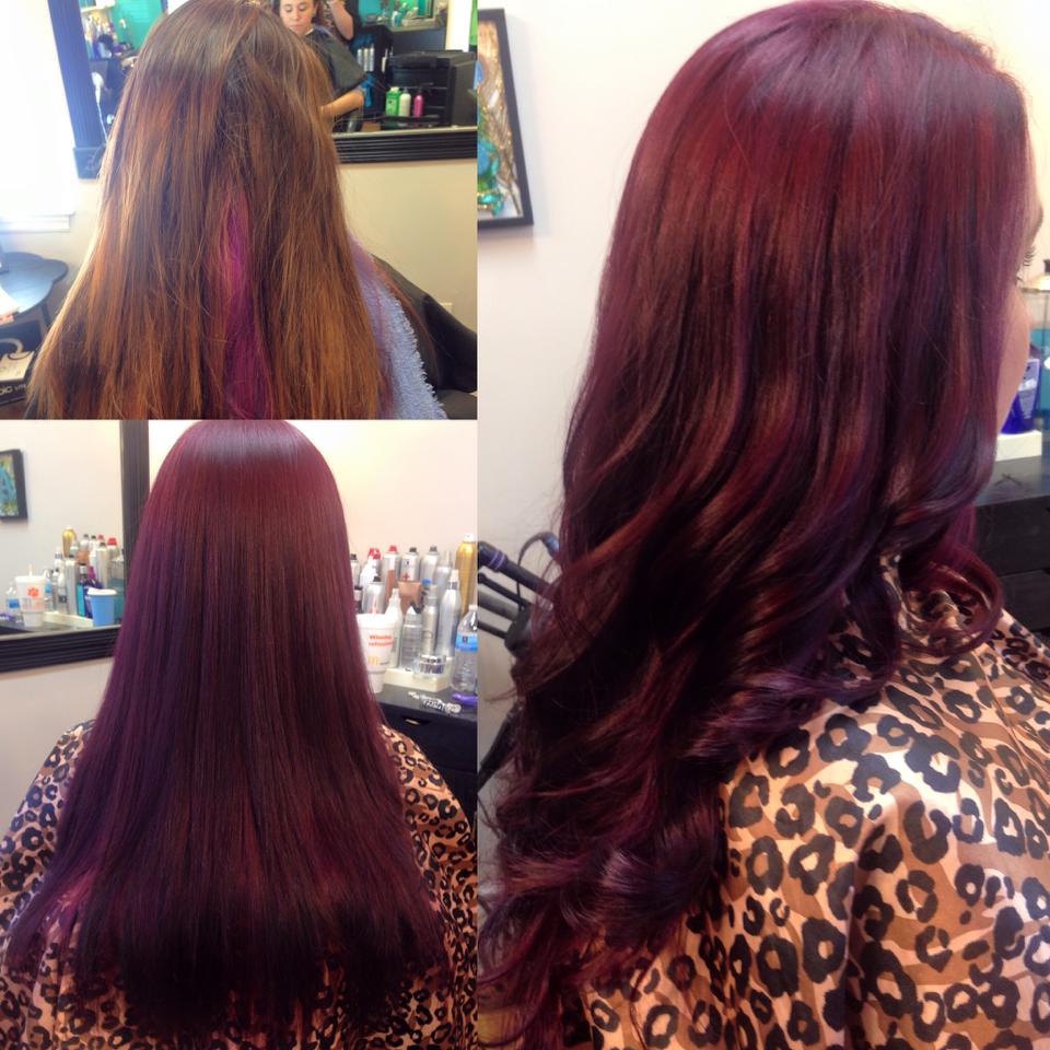 Corrective Color Services - Brown to Red